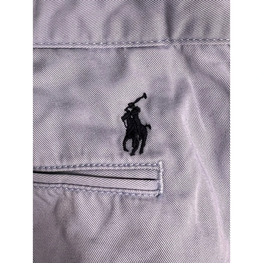 Polo Ralph Lauren Chino Shorts Mens 40 Blue Relaxed Fit Casual Cotton Twill AB-3
